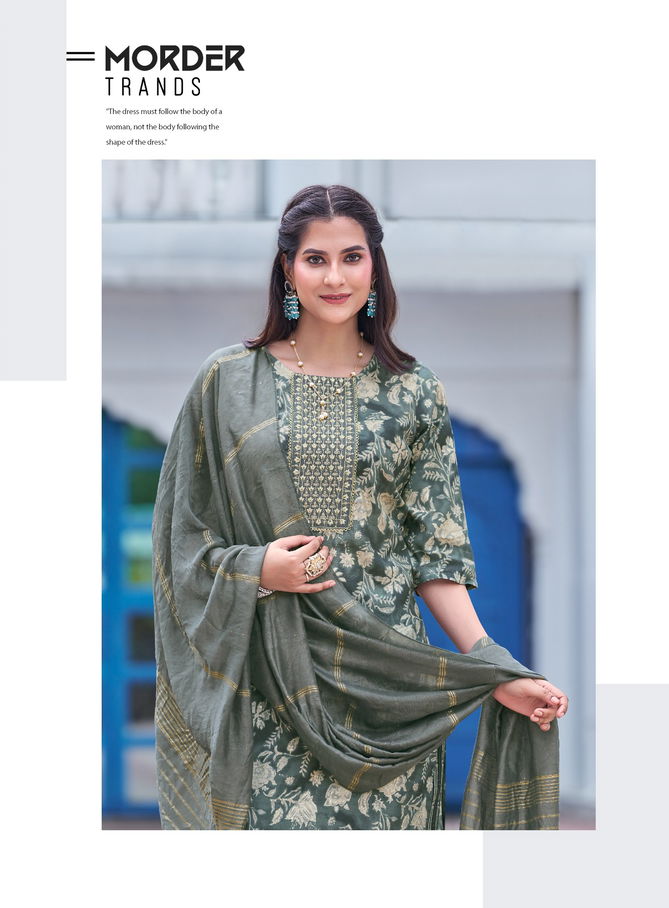 Pashmina Vol 1 By Passion Tree Modal Printed Kurti With Bottom Dupatta Wholesale Online